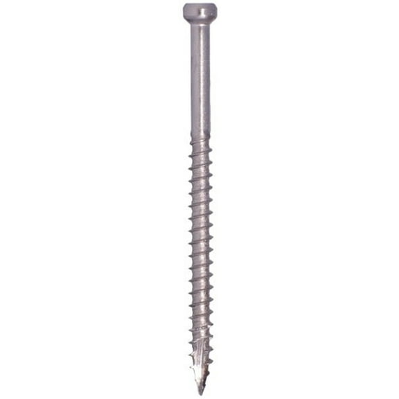 Ramset 37724 Screw, 1-1/2 in L, Trim Head, Stainless Steel - pack of 100