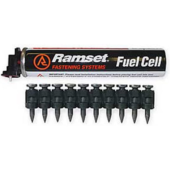 Ramset Powder Fastening Systems FPP034B 3/4-Inch Black Pins with Single Fuel Cell1000 Pack