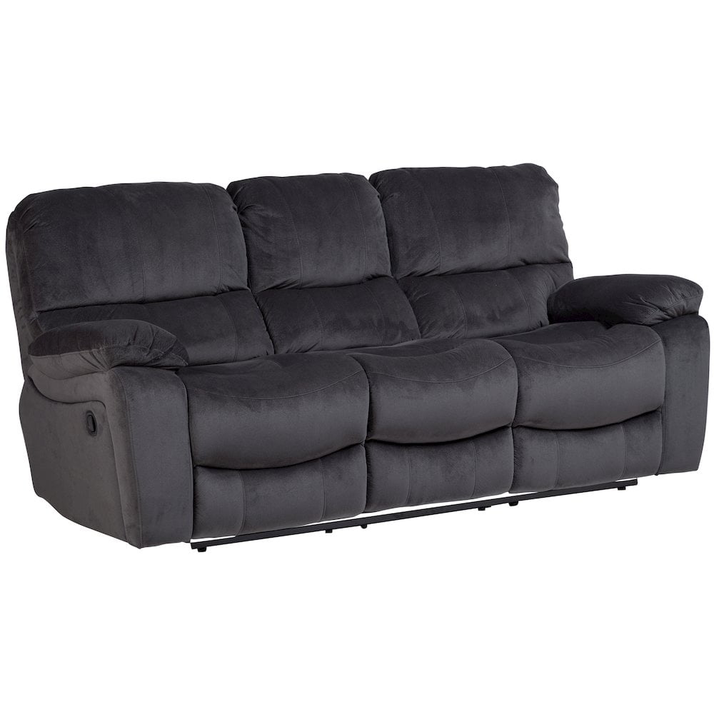 Ramsey Plush Reclining Sofa - Steel Gray