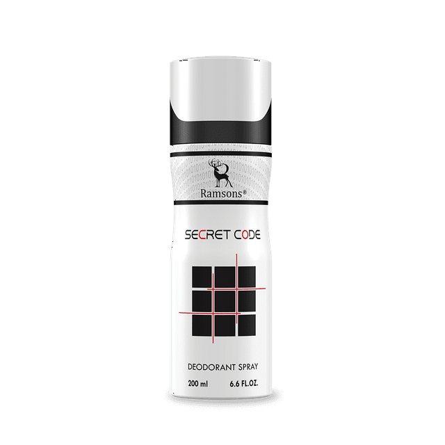 Ramsons Secret Code Perfume Deodorant Spray For Men 200ml, 6.6 Fl.oz. | Long Lasting Body Spray For Boys - For Daily Use | With Citrus, Fruity, Green & Spicy Notes