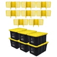 thumbnail image 1 of Ramtuff 6 Pack Stackable Storage Container and ORGANIZE-IT! 8 Pack Tote Dividers, 1 of 12