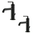 thumbnail image 1 of Ramus™ Single Handle Bathroom Sink Faucet with Lift Rod Drain in Matte Black (2-Pack), 1 of 12