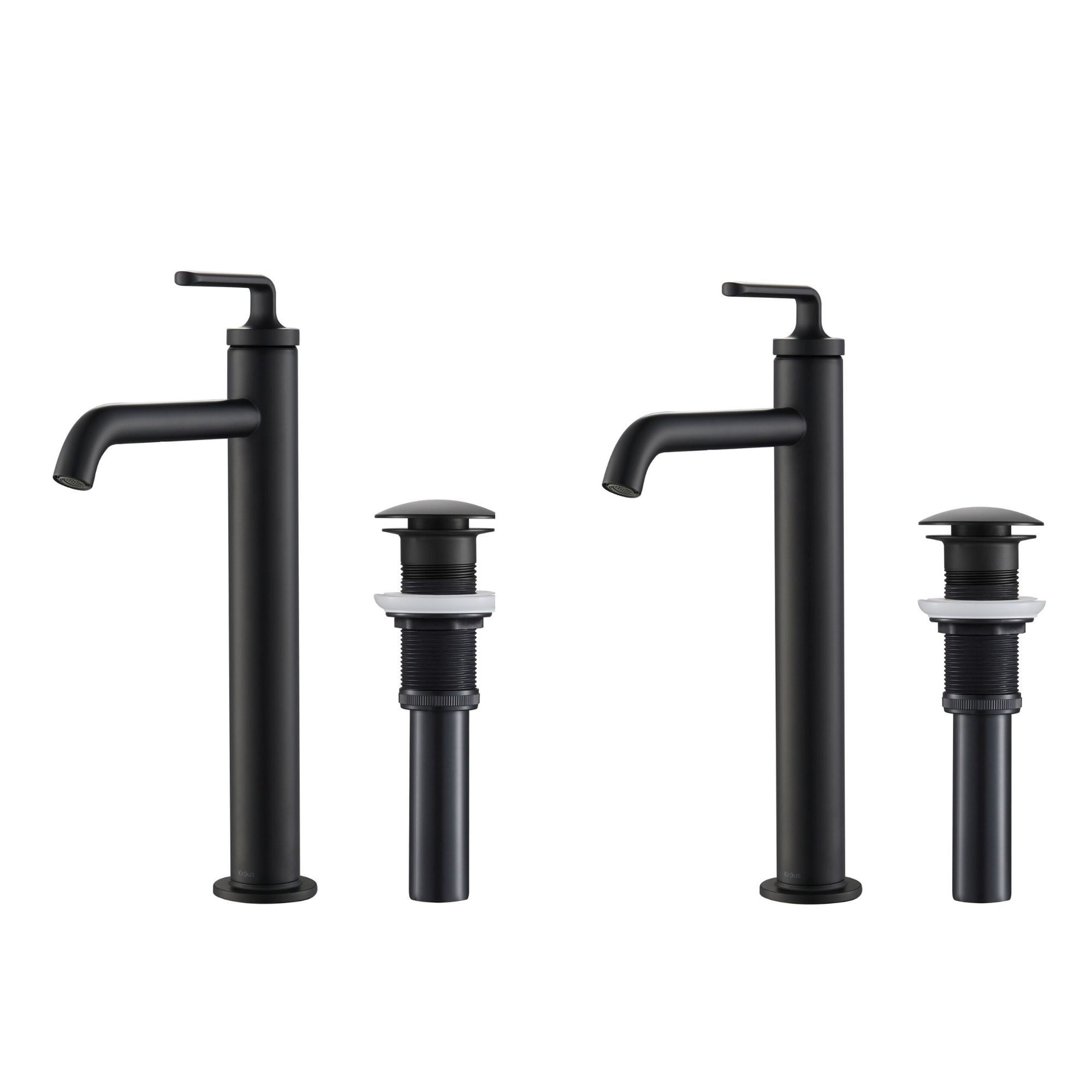 Matte Black Single Handle Vessel Sink Bathroom Faucet