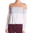 thumbnail image 1 of Ramy Brook IVORY Guiliana Off-the-Shoulder Top, US 2X-Small, 1 of 5