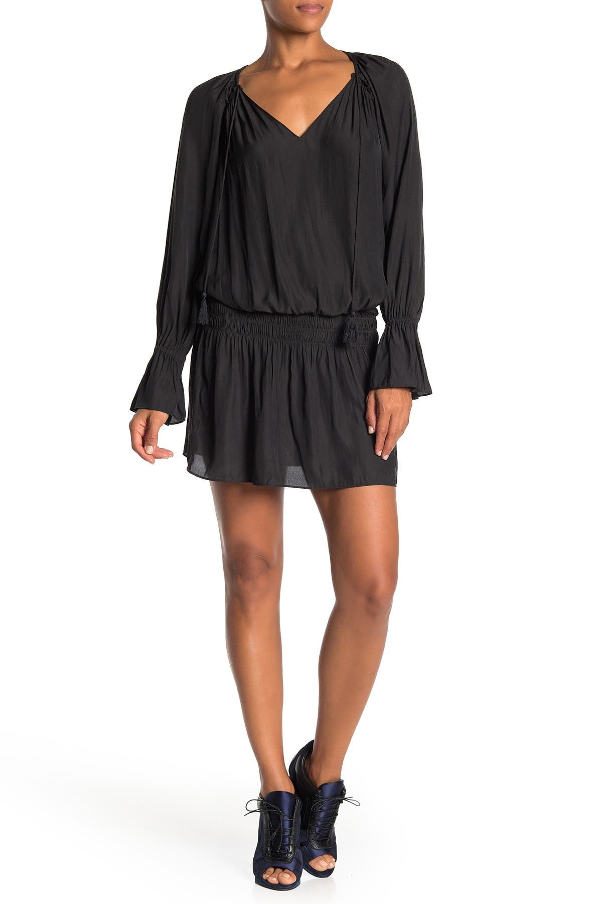 chinese dress ladies Ramy Brook Rachelle Midi Dress - Black/White