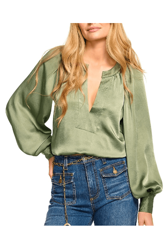 womens Nevada Blouse, xs, Green