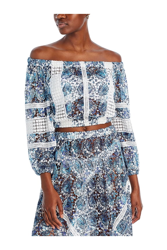 womens  Aiyana Top, m, Blue