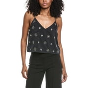 Ramy Brook womens Adelynn Top, 10, Black