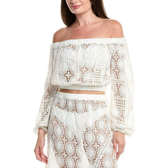 Ramy Brook womens Aiyana Top, XL, White