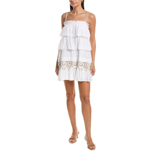 Ramy Brook womens  Anahi Mini Dress, l, Ivory