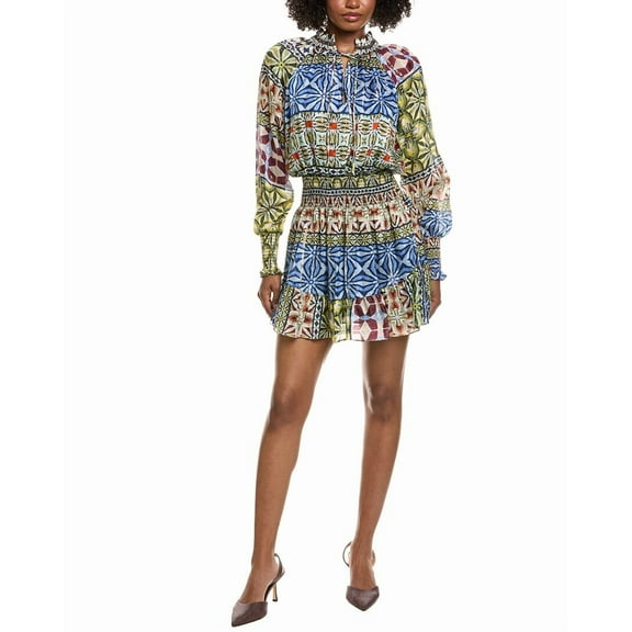 Ramy Brook womens  Ashalina Silk-Blend Dress, m, Blue