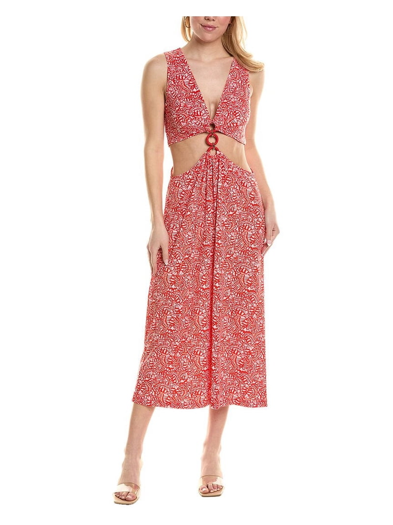 Ramy Brook Beck Midi Dress, Red / 12