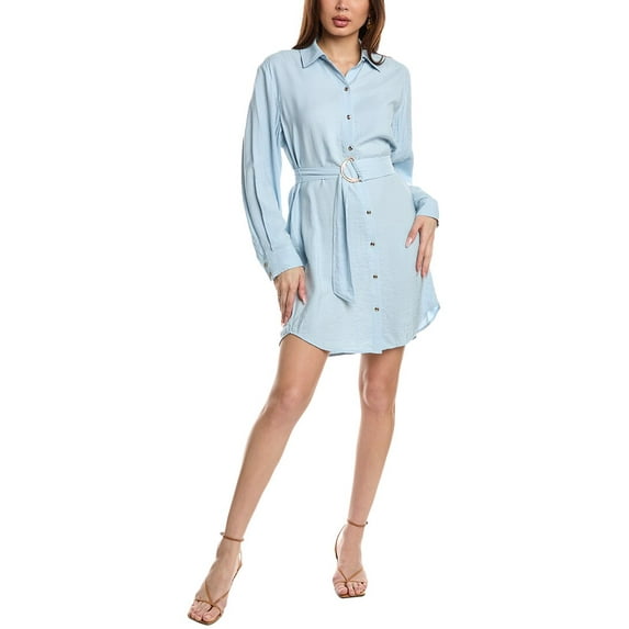 Ramy Brook womens Berkley Shirtdress, m, Blue