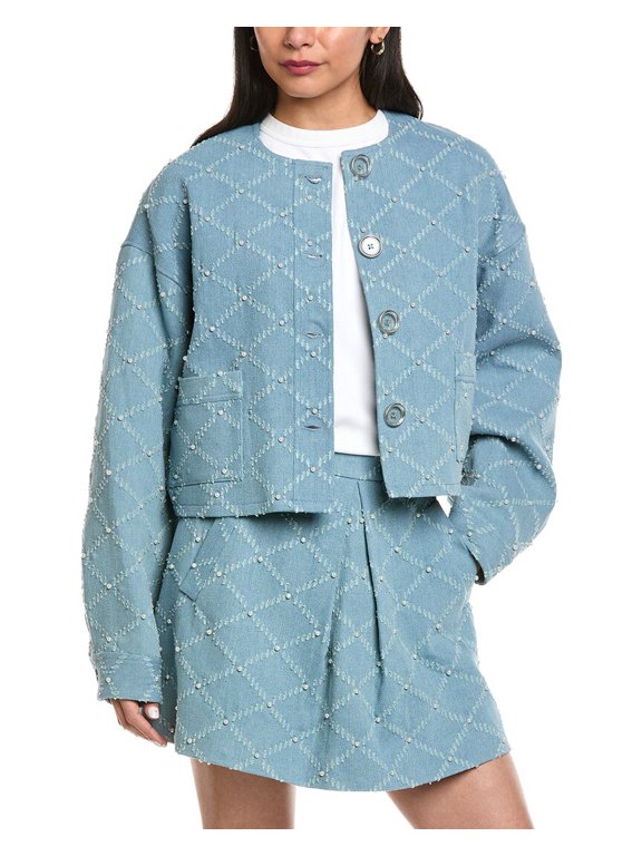 womens Bianca Jacket, XXS, Blue