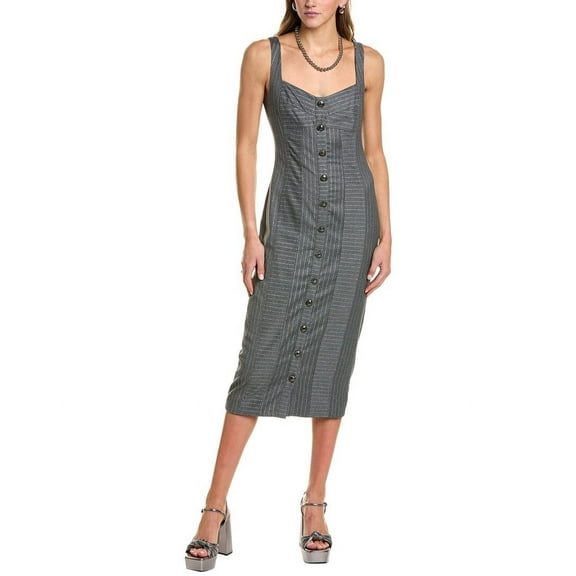 Ramy Brook womens Briella Dress, 0, Grey