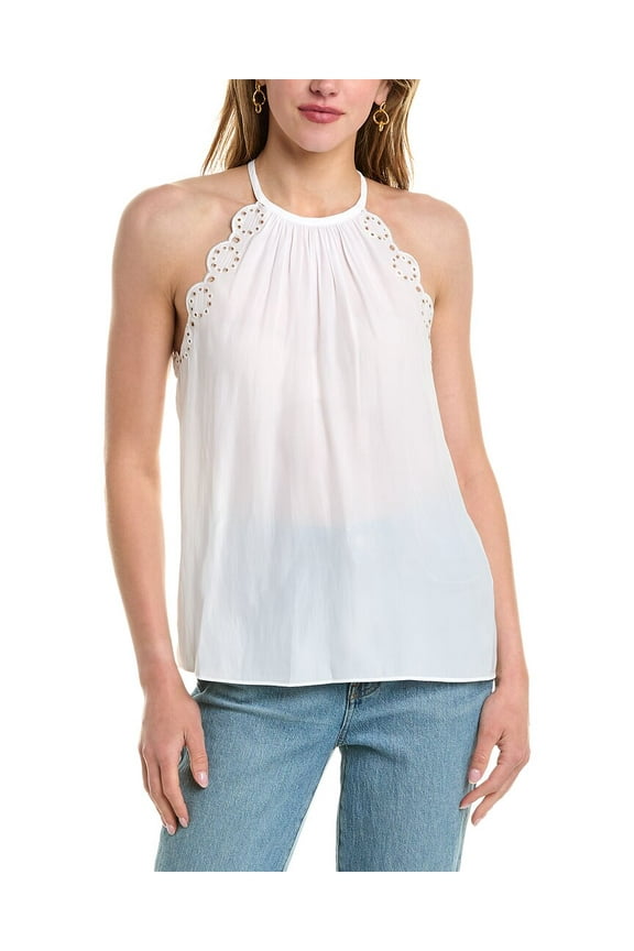 womens Calla Top, m, White