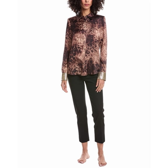 Ramy Brook womens  Chrystal Top, xs, Brown