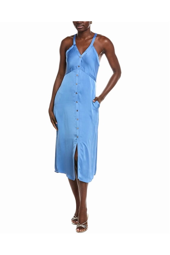 womens Cynthia Dress, 8, Blue