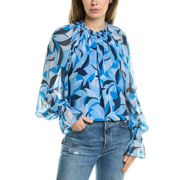 Ramy Brook womens  Deyna Top, xs, Blue