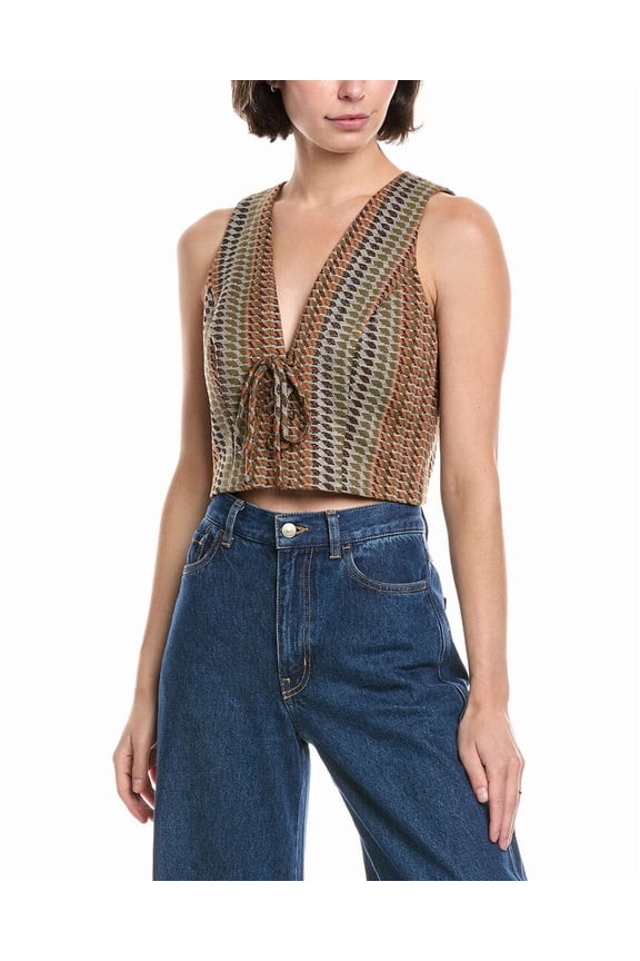 womens Drummond Top, l, Green