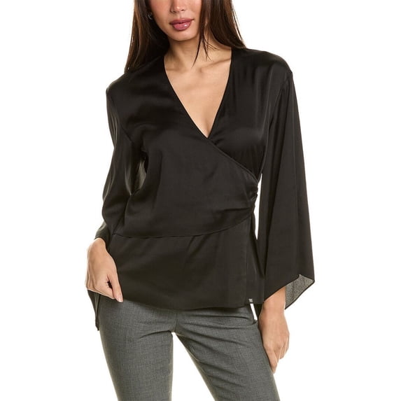 Ramy Brook womens Emelia Blouse, XS, Black