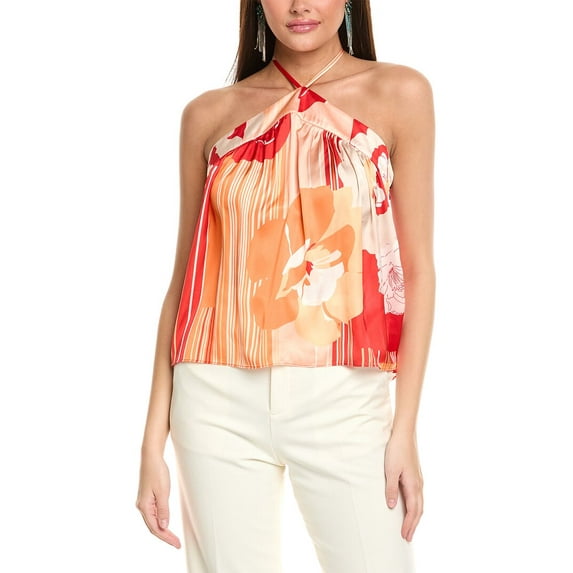 Ramy Brook womens Eunice Top, 8, Red