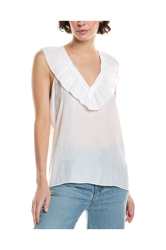 womens  Flora Top, s, White
