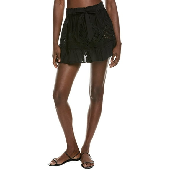 Ramy Brook womens  Harley Mini Skirt, l, Black