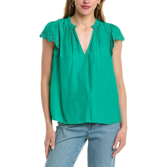 Ramy Brook womens Hermine Top, xs, Green
