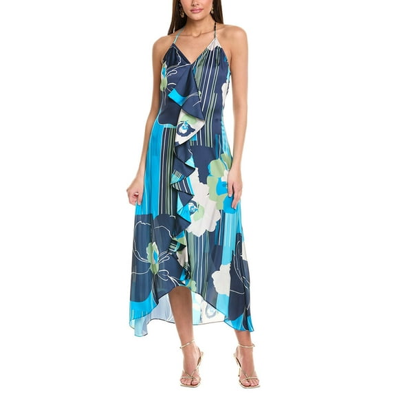 Ramy Brook womens Jeanette Maxi Dress, 6, Blue