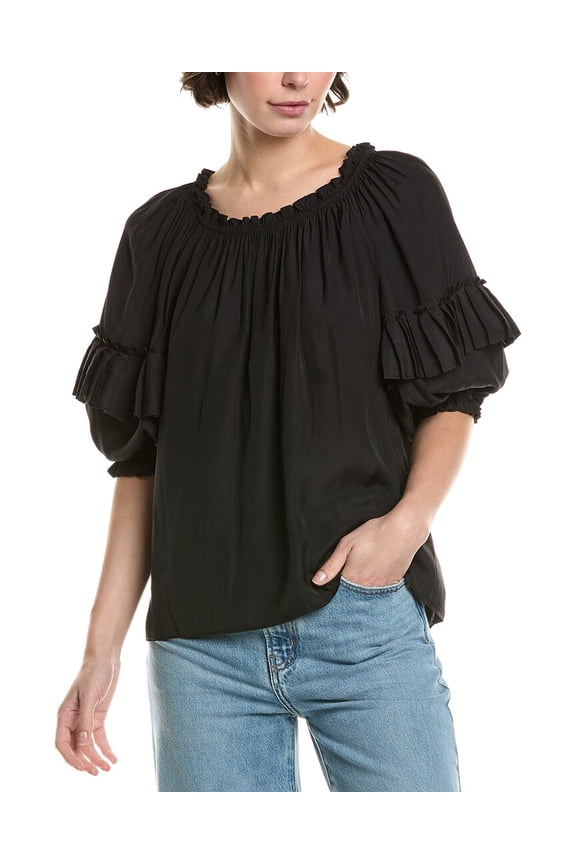 womens  Jiya Top, xs, Black