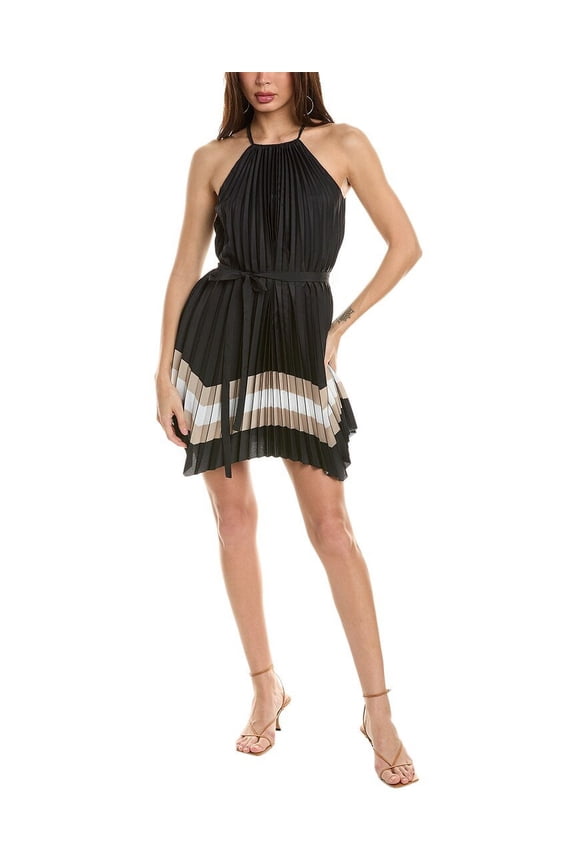 womens  Julian Mini Dress, XXS, Black