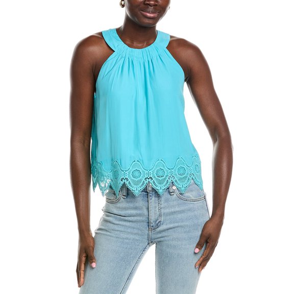 Ramy Brook womens Karis Top, XL, Blue