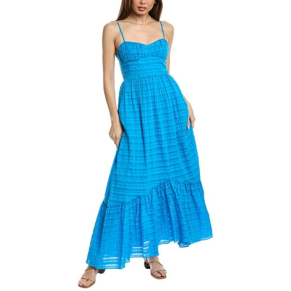 Ramy Brook womens Laylah Maxi Dress, 4, Blue