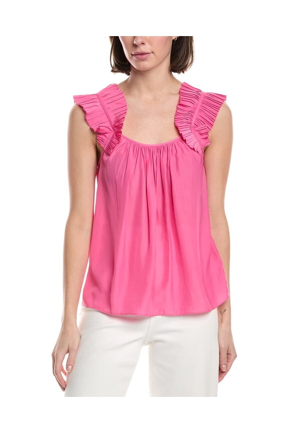 womens Leah Top, m, Pink