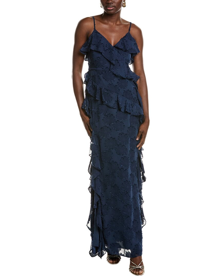 Ramy Brook womens Lida Maxi Dress, 0, Blue