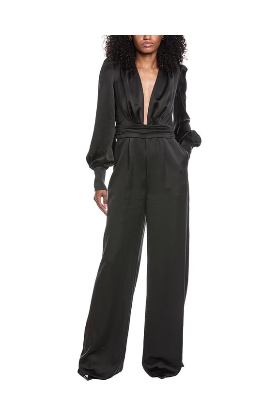 womens Madelane Jumpsuit, 2, Black