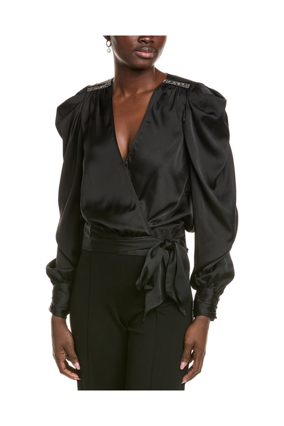 womens Mammie Blouse, XXS, Black