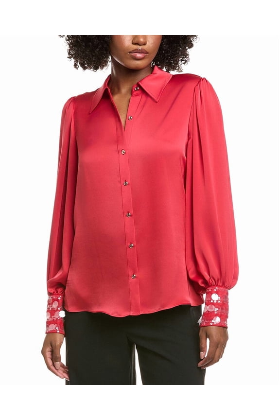 womens  Milca Blouse, s, Red