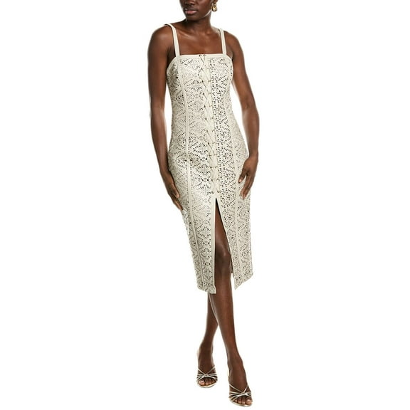 Ramy Brook womens  Miley Midi Dress, 8, White