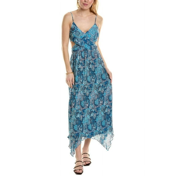 Ramy Brook womens Moor Maxi Dress, 0, Blue