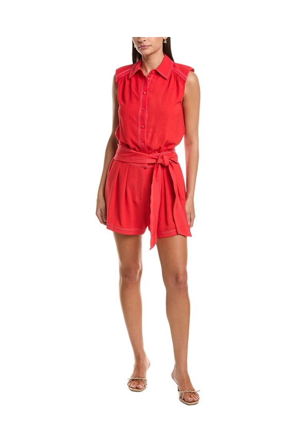 womens Paz Romper, XL, Red