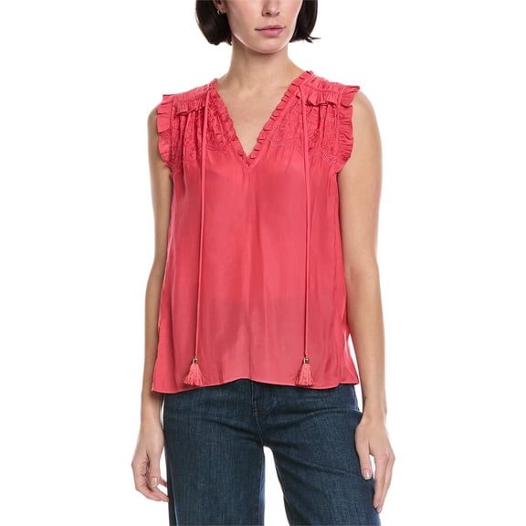Ramy Brook womens Perri Top, m, Pink