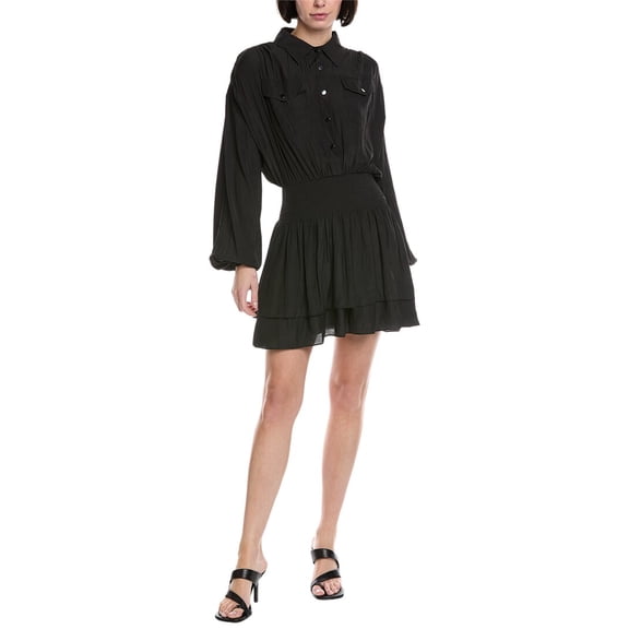 Ramy Brook womens  Poli Mini Dress, m, Black