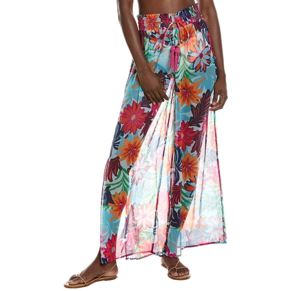 Ramy Brook womens  Printed Lancaster Pant, m, Blue