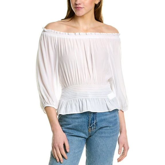 Ramy Brook womens Riley Blouse, s, White