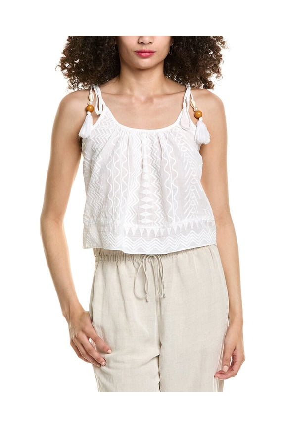 womens  Rocco Tops, l, White