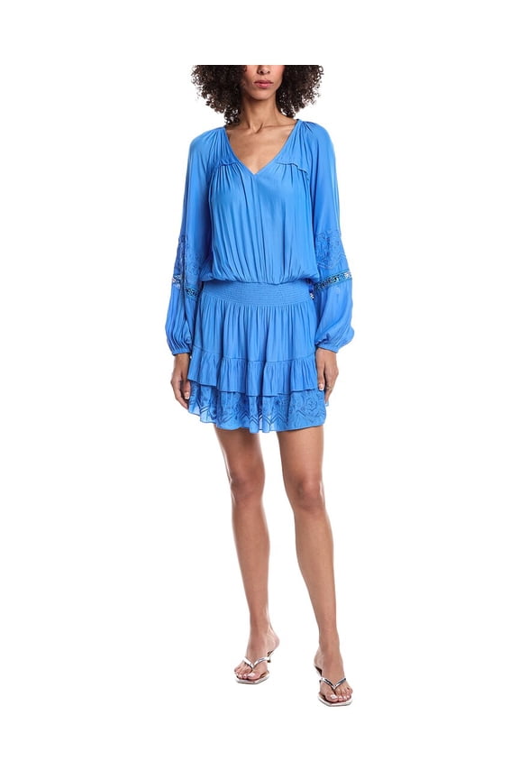 womens Sabina Midi Dress, m, Blue