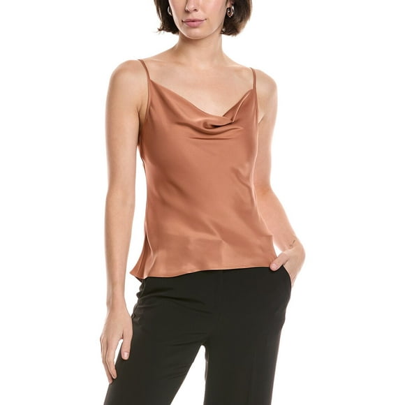 womens Sleeveless Abigail Top, s, Brown