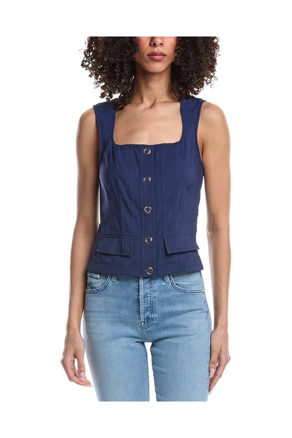 womens Suki Vest, 0, Blue